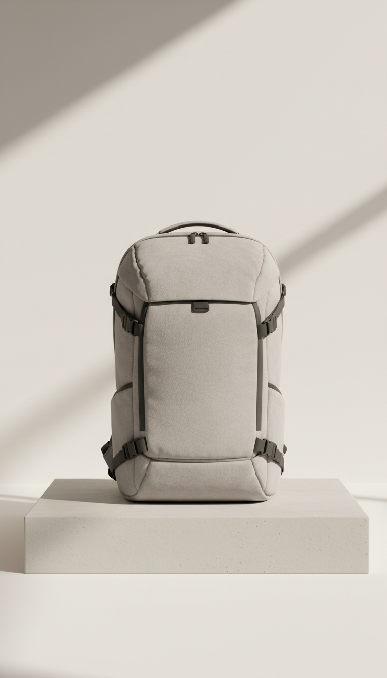 Soft Pebbled Leather Commuter Backpack